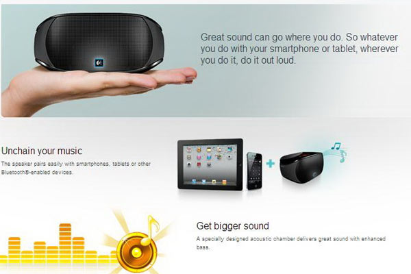 Logitech® Mini Boombox ลำโพงไร้สายพร้อมไมค์ในตัว
