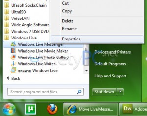 Move Live Messenger Icon to the System Tray in Windows 7