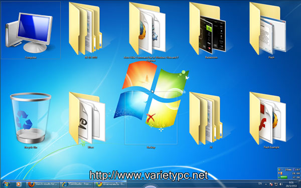 รู้จักคีย์ลัด Ctrl + Scroll Mouse Up & Down Desktop Icons