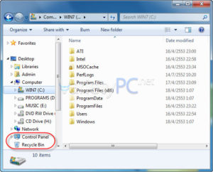 วิธีแก้โฟลเดอร์ในเมนูซ้ายของ Windows Explorer หายไป