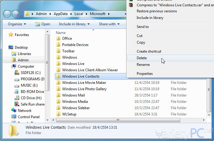 ลบ Windows Live Messenger ไม่ได้ ลบไม่ออก ทำไงดี