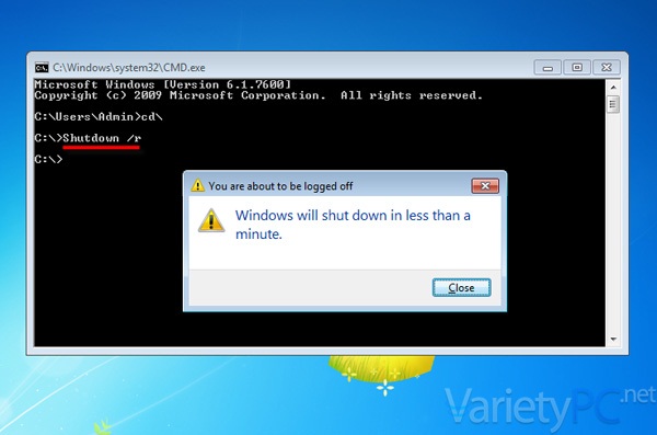 เริ่มการทำงานให้ระบบ Windows แบบฉุกเฉินด้วยหน้าต่าง Command