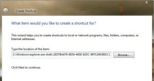 godmode on windows 7