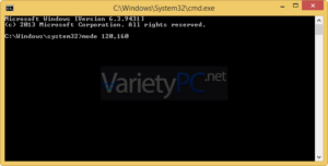 วิธีขยายหน้าจอ Command Prompt ให้ใหญ่ขึ้น