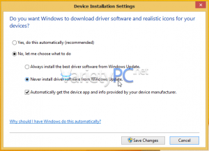 วิธีปิดอัพเดตไดร์เวอร์อัตโนมัติบน Windows 8.1