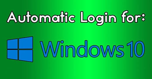 Auto Login Windows 10 ล็อกอินเข้าระบบอัตโนมัติ