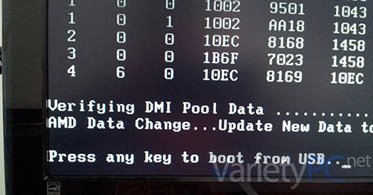 วิธีทำข้อความ Press Any Key To Boot From USB ...