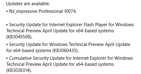 Windows 10 Technical Preview Build 10074