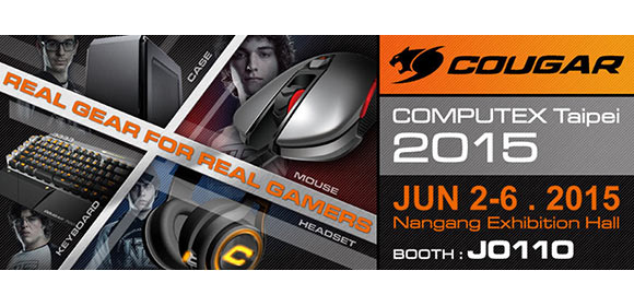 COUGAR ร่วมจัดแสดงผลิตภัณฑ์ในงาน COMPUTEX Taipei 2015