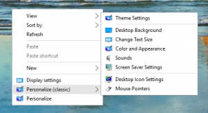วิธีเพิ่ม Personalize (Classic) ไว้ที่เมนูคลิกขวา Windows 10