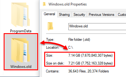 3 วิธี ลบโฟลเดอร์ Windows.old บน Windows 10