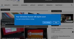 5 วิธีแก้ Your Windows license will expire soon บน Windows 10