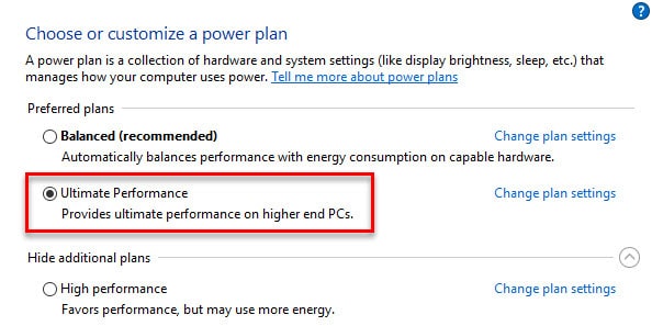 วิธีเพิ่มพลัง Ultimate Performance ให้ระบบ Windows 10