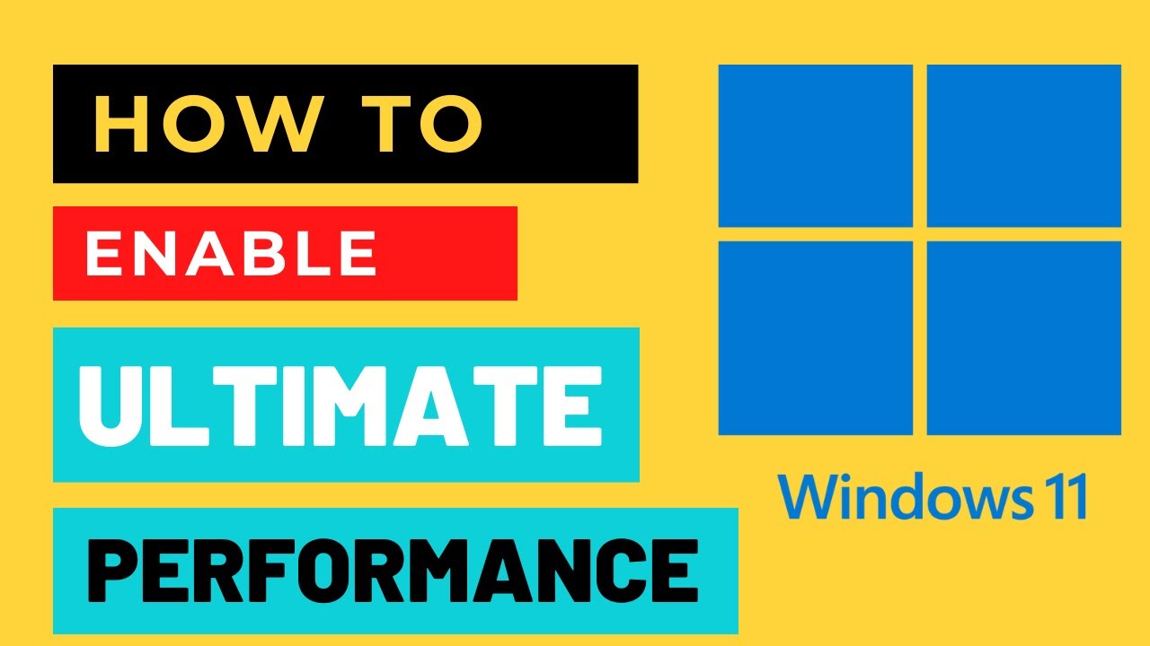ปลดล็อคโหมด Ultimate Performance บน Windows 11