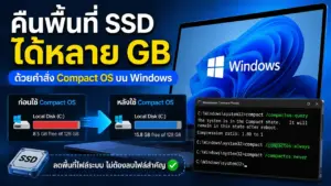 Compact OS ช่วยคืนพื้นที่ SSD บน Windows ได้หลาย GB